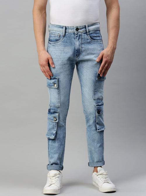 DENIM JEANS FOR MEN HAVING SIX POCKETS