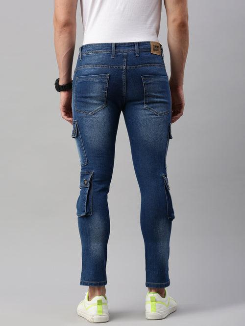 DENIM JEANS FOR MEN HAVING SIX POCKETS