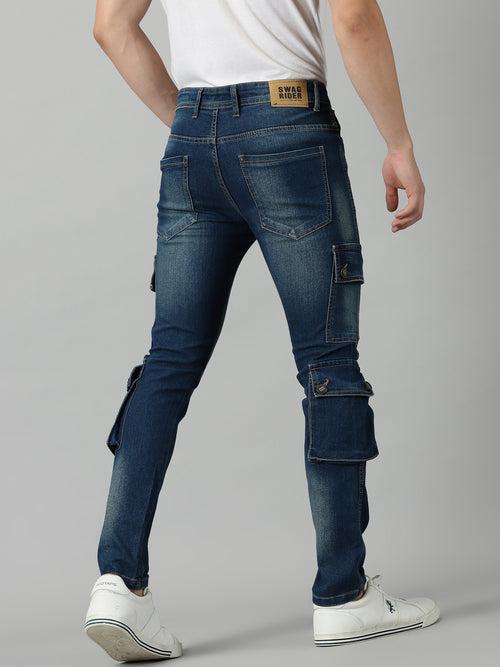 DENIM JEANS FOR MEN HAVING SIX POCKETS