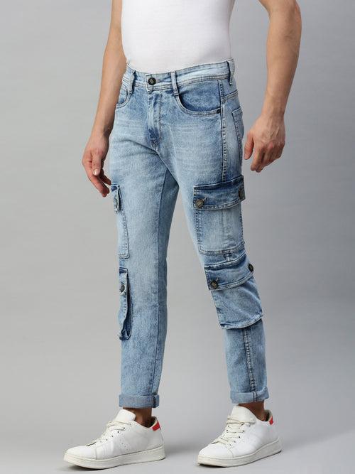 DENIM JEANS FOR MEN HAVING SIX POCKETS