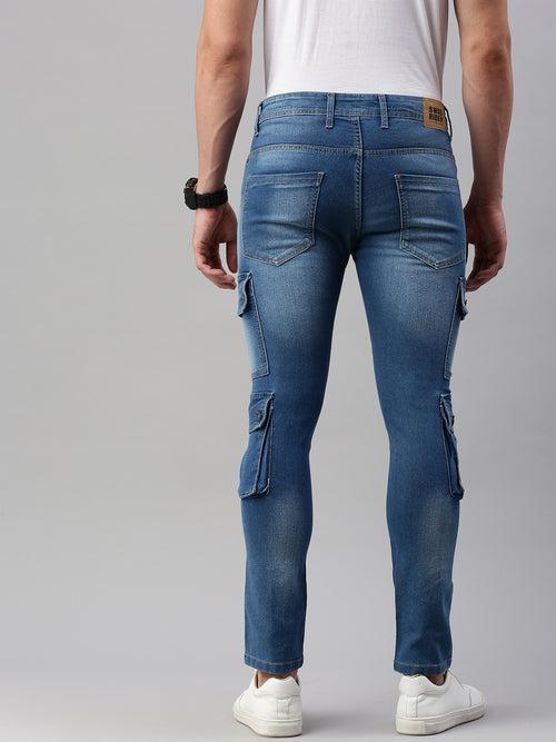 DENIM JEANS FOR MEN HAVING SIX POCKETS