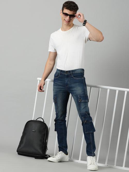 DENIM JEANS FOR MEN HAVING SIX POCKETS