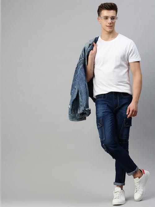 DENIM JEANS FOR MEN HAVING SIX POCKETS