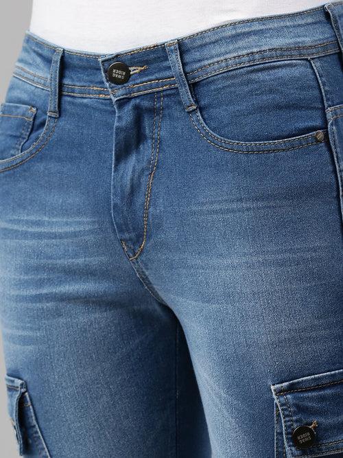 DENIM JEANS FOR MEN HAVING SIX POCKETS