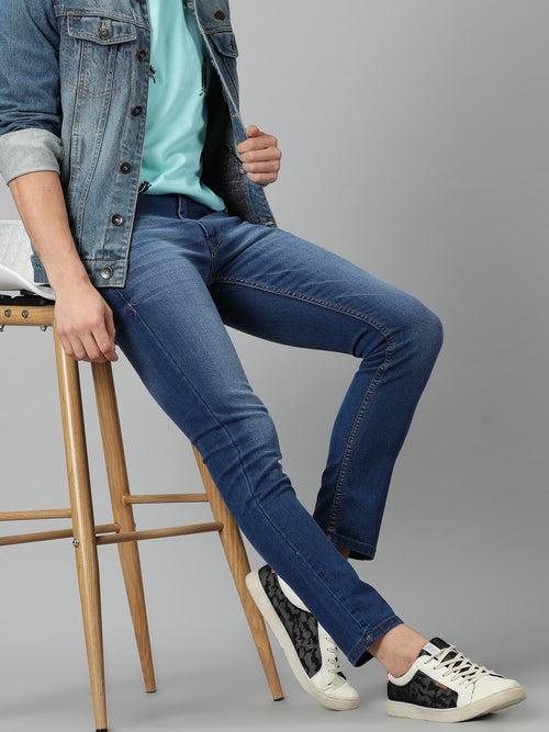 TRENDING MID BLUE JEANS FOR MEN