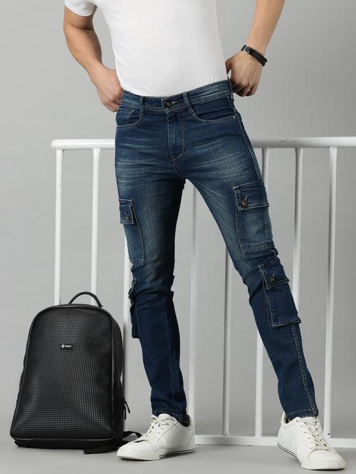 DENIM JEANS FOR MEN HAVING SIX POCKETS