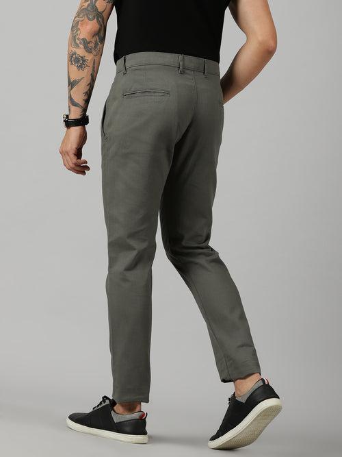 Sea Green Cotton Trouser For Men's