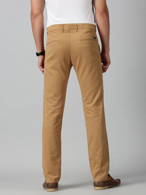 Khaki Cotton Trouser For Men's