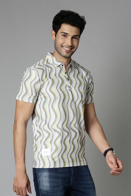 Citrus Printed Polo T-Shirt