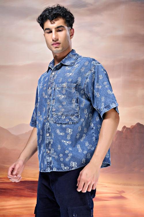 Boat Blue Denim Oversized Shirt