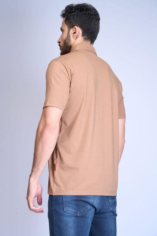 Hot Brown Polo T-Shirt