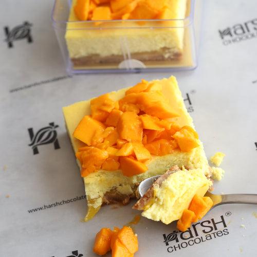 Eggless Baked Cheesecake - MANGO