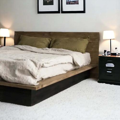 Teak Wood Low Platform Bed | Minimalist, Modern Design