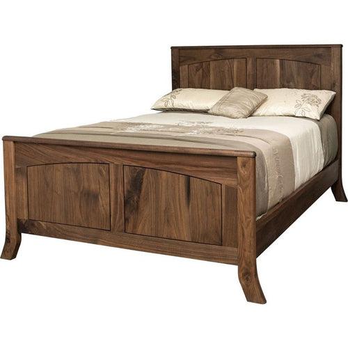 Teak Wood Mid- Century King Panel Bed