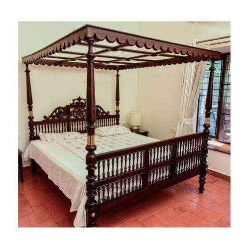 Antique 4 Poster Rosewood Bed