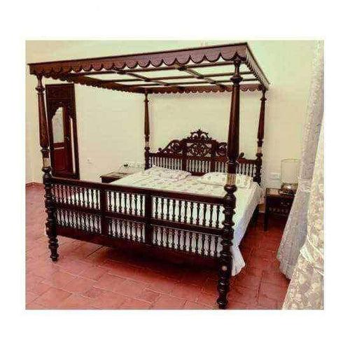 Antique 4 Poster Rosewood Bed