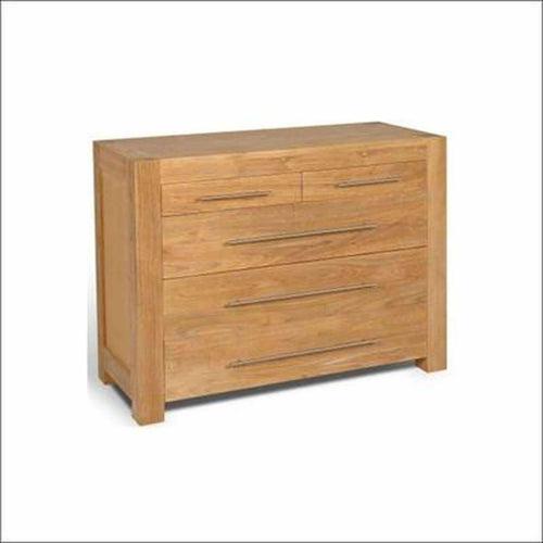 Teak chest of with 5 drawers worth of storage space