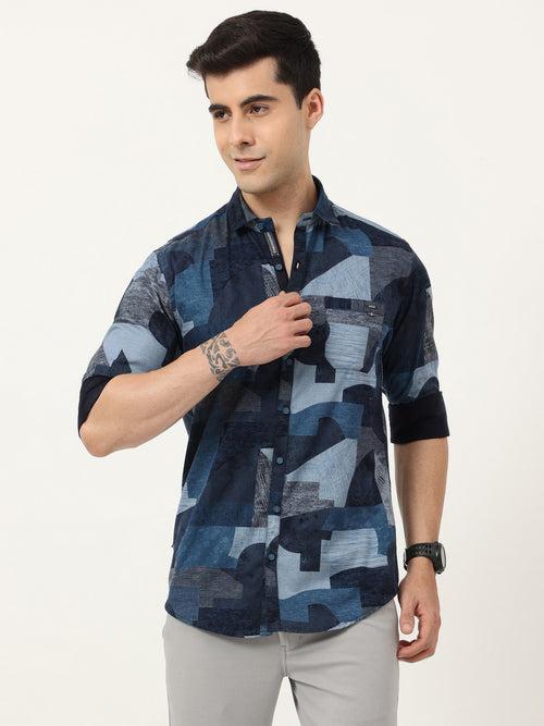 Men's  Abstract Printed Shirt