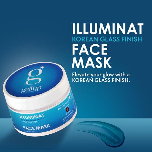 Illuminat Gel-Based Glow Face Mask with Blue Lotus Extract: Hydration and Radiance 50ml