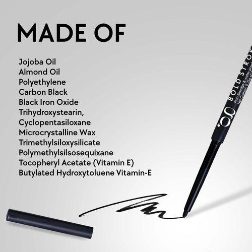 The Ultimate Eye Kajal, Featuring Bold Stroke with 14-Hour Smudge-Proof Wear and Deep, Intense Color!