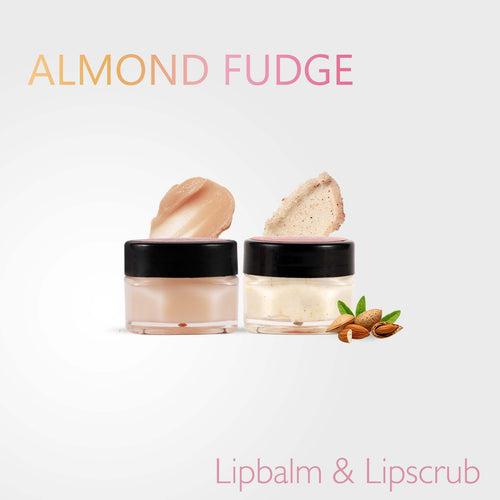 LIP CARE COMBO OF ALMOND FUDGE SCRUB AND BALM