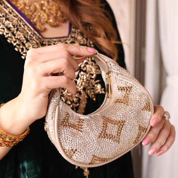 Mehfil Gold Moon Bag