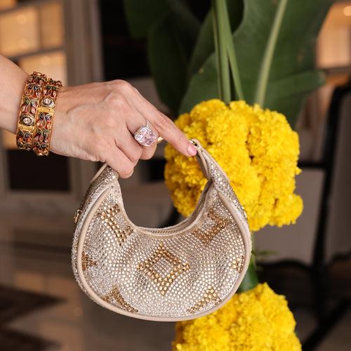 Mehfil Gold Moon Bag