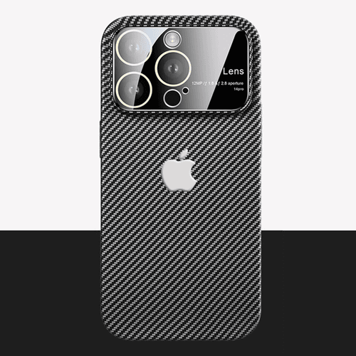 iPhone 15 Series Lens Edition Carbon Fiber Shockproof Case
