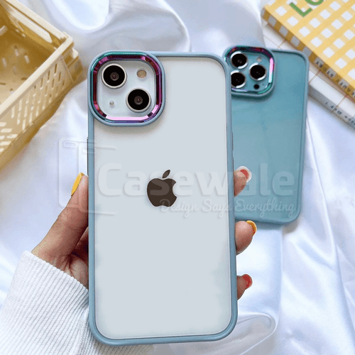 iPhone 14 Series Gradient Metal Camera Ring Protection Case