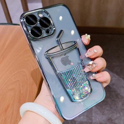 iPhone 15 Series Cool Shiny Sipper Case