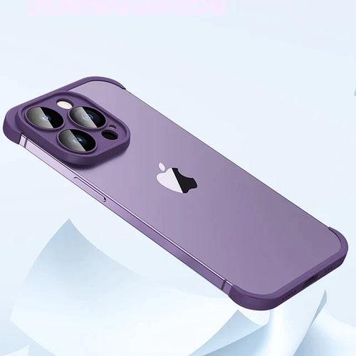 iPhone 11 Series Frameless Bumper with Glass Lens Protector Case