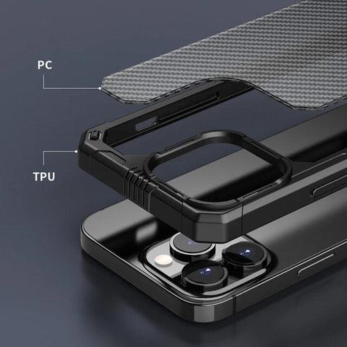 iPhone 13 Series Luxury Carbon Fiber Shockproof Antifall Case