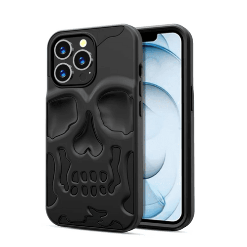 iPhone 12 Series New Electroplating Unique Skull Phone Case