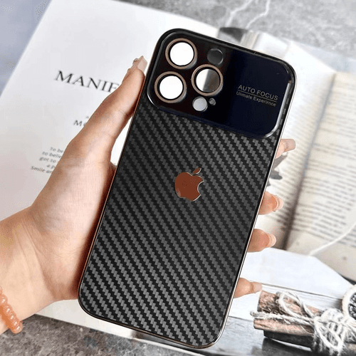 iPhone 15 Series Lens Edition Carbon Fiber Shockproof Case