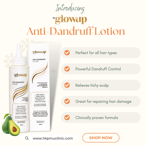 HK Glowup Anti-Dandruff Lotion | Fights Dandruff & Itchy Scalp | Paraben & Sulphate free Lotion (180ml)