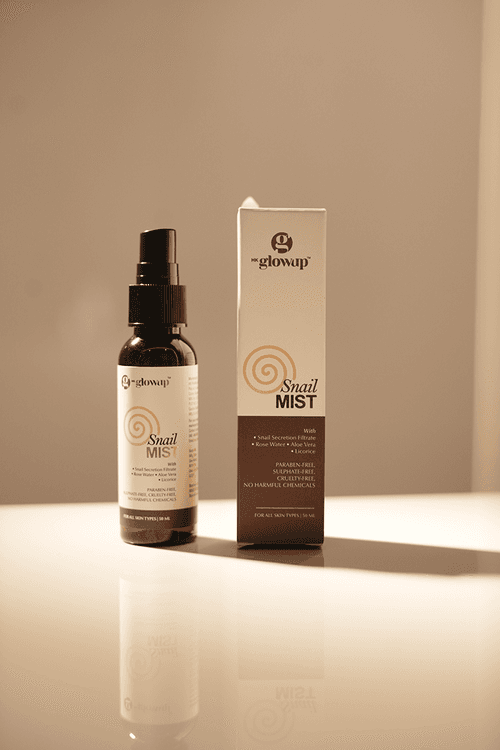 HK Glowup Snail Mist | For Plumpy and Hydrating Skin | Suitable For All Skin Types | Infused with Pure Snail Secretion, Rosewater, Aloe vera & Licorice | Paraben & Sulphate Free | For Women & Men (50ML)