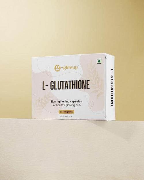 HK Glowup L- Glutathione Skin Lightening Capsules | For Healthy Glowing Skin - Immune, Antioxidant Support, Radiant & Youthful Skin For Women & Men (30 Capsules) Nutraceutical