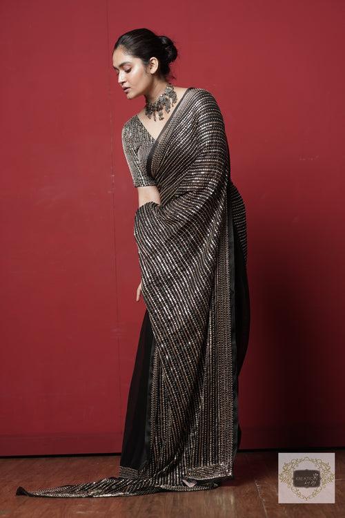 Black Chand Sifarish Saree