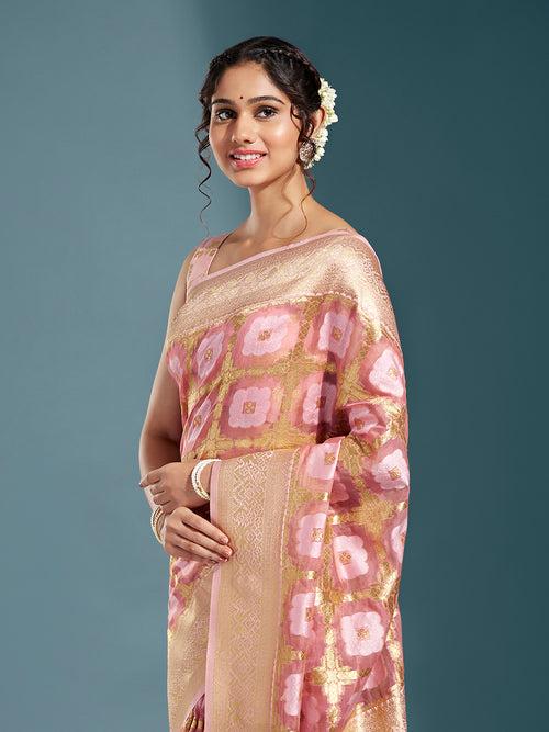 Satin Paisley Zari with Beautiful Pattu Banarasi Saree