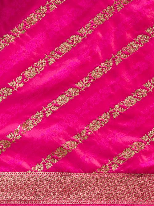 Satin Paisley Zari with Beautiful Meenakari Banarasi Saree