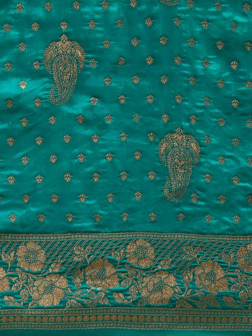 Cotton Silk Paisley Zari with Beautiful Ethnic Motifs Banarasi Saree