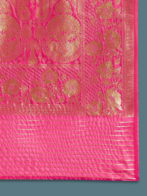 Cotton Silk Paisley Zari with Beautiful Ethnic Motifs Banarasi Saree