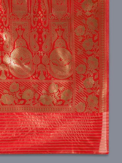 Cotton Silk Paisley Zari with Beautiful Ethnic Motifs Banarasi Saree