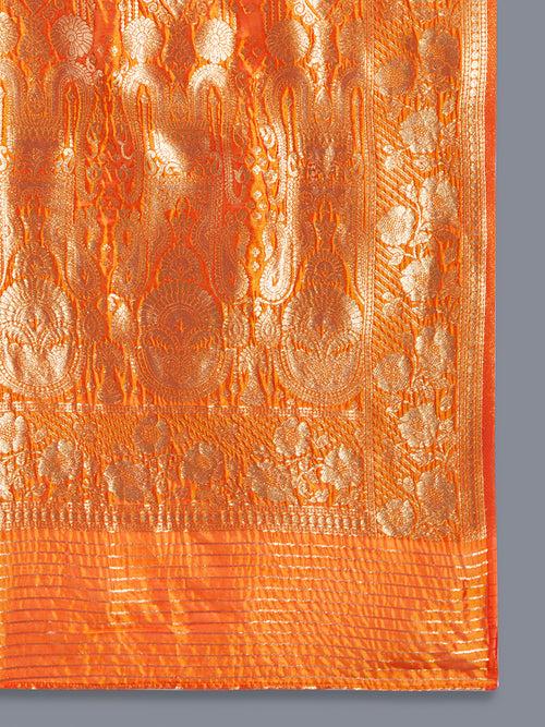 Cotton Silk Paisley Zari with Beautiful Ethnic Motifs Banarasi Saree