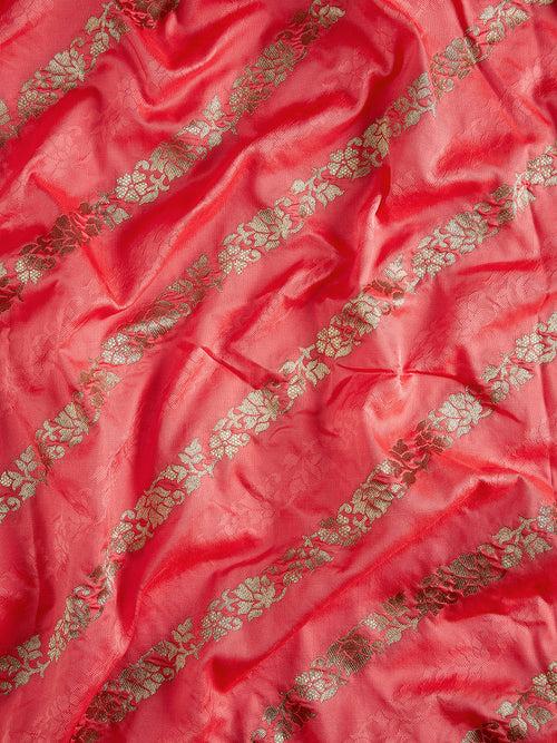 Satin Paisley Zari with Beautiful Meenakari Banarasi Saree