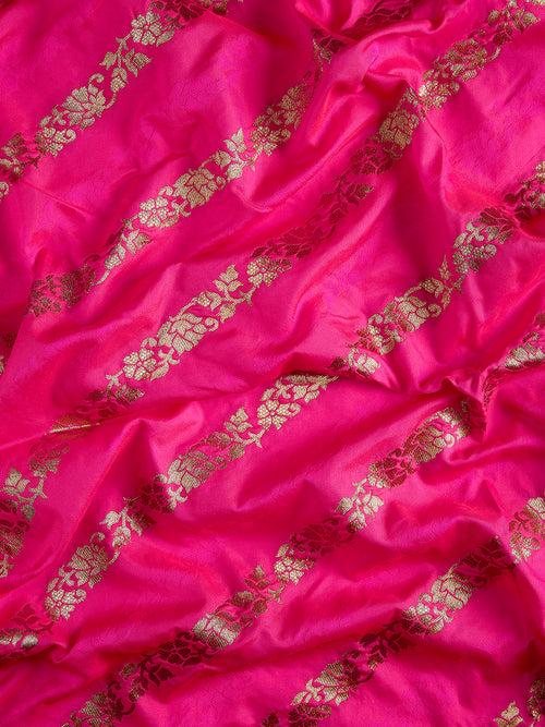 Satin Paisley Zari with Beautiful Meenakari Banarasi Saree