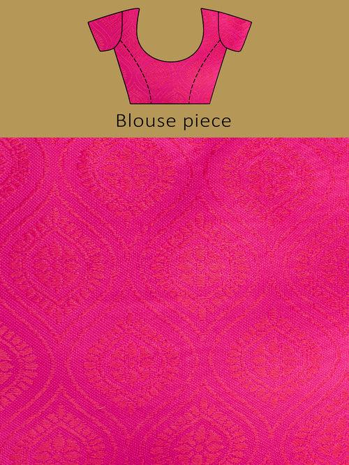 Cotton Silk Paisley Zari with Beautiful Ethnic Motifs Banarasi Saree