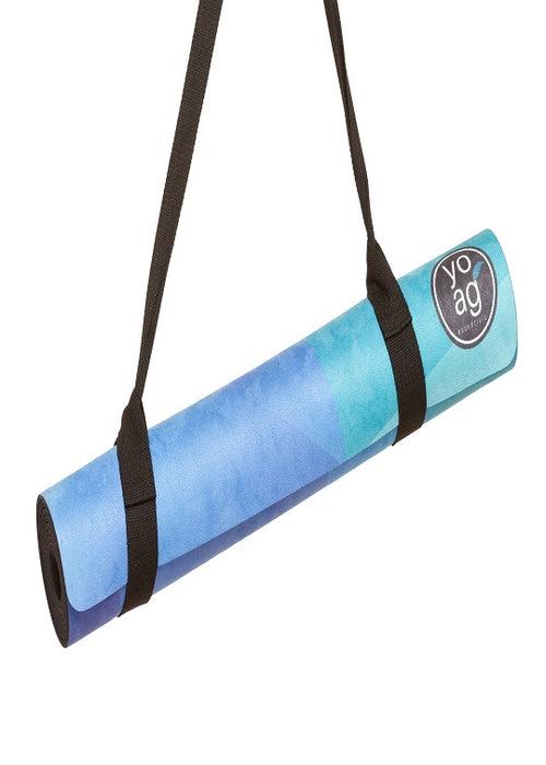 Yoga Essentials Natural Rubber & Microfiber Blue Diamond Suede Yoga Mat