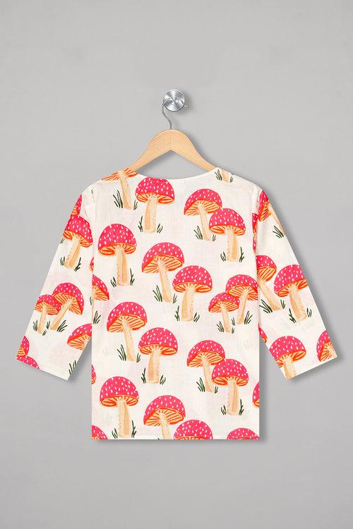 Mushroom Marvel Kurta Pyjama Set