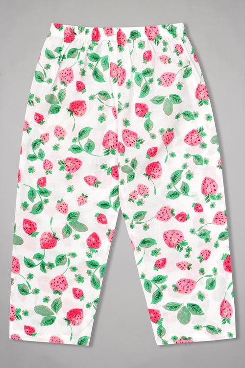 Strawberry Dream Kurta Pyjama Set